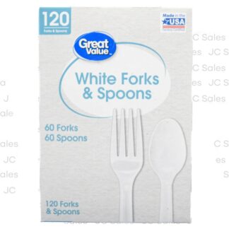Great Value Forks & Spoons 120 Ct
