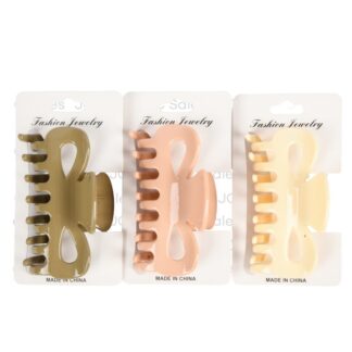 Hair Claw Clip Rose Asst Cream Colors