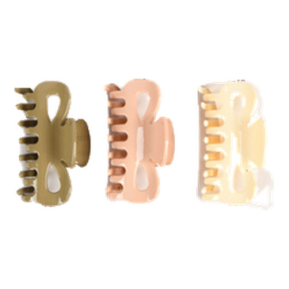 Hair Claw Clip Rose Asst Cream Colors