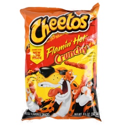 Frito Lay Cheetos Hot Snacks Crunchy 8.5 Oz