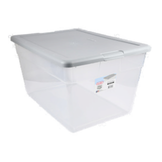 Sterilite Plas Storage Box W/Lid Cement Col 56 Qt