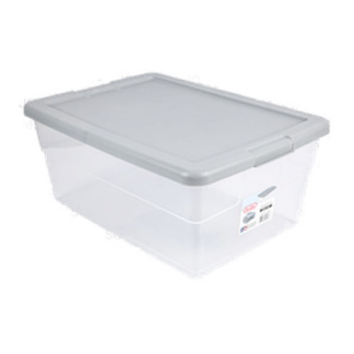 Sterilite Plas Storage Box W/Lid Cement Col 16 Qt