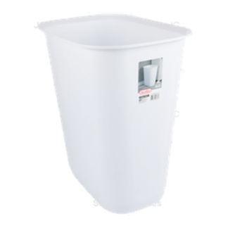 Sterilite Plas Rectang Waste Basket White Col 9 Gal