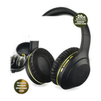 Sentry Act Noise Cancellation Fold Headphones Blk