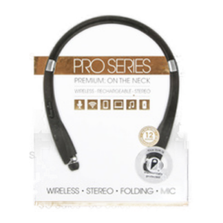 Sentry Neckband Fold Headphones Wireless Blk