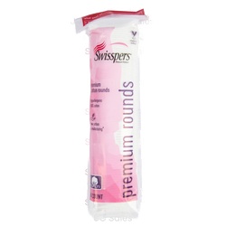 Swisspers Premium Cotton Rounds 80 Ct