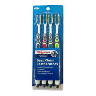 Deep Clean Toothbrush Soft 4 Ct