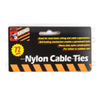 Nylon Cable Ties Asst Color 4 In 72 Ct