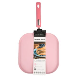 Hamilton Beach Sq Griddle Non-Stick Coating 11" Pink