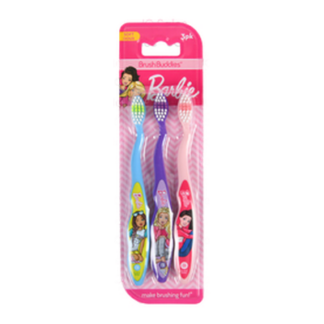 Barbie Buddies Toothbrush Asst 3 Pk