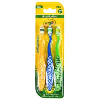 Crayola Buddies Toothbrush Asst 3 Pk