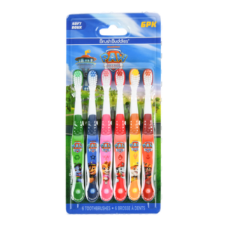 Paw Patrol Buddies Toothbrush Asst 6 Pk