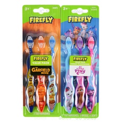 Firefly Licensed Kids Toothbrush Soft Asst 3 Pk