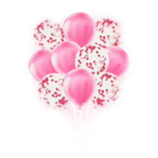 Balloons Fills W/Air Or Helium Asst Color 10 Pk