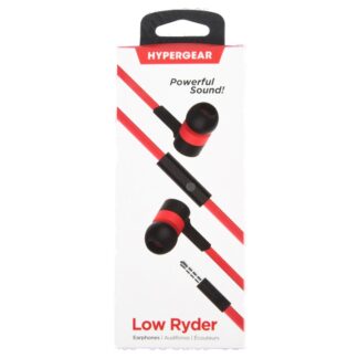 Hypergear Low Ryder Earphones W/Mic Red 3.5 Mm