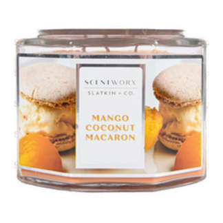 Scented 3-Wick Candle Mango Macaroon 14.5 Oz