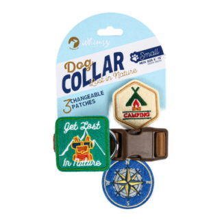 Whimsy Dog Collar W/3 Patches Asst Size