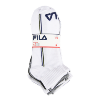 Fila 12 Pk Socks Quarter Asst Colors Size 6-12