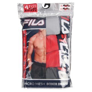 Fila Men Boxers 4 Pk Asst Size & Design