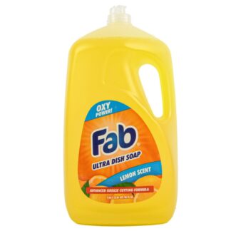 Fab Ultra Dish Soap Lemon Scent 90 Oz