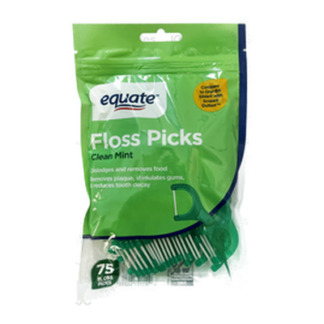 Floss Picks Clean Mint 75 Ct