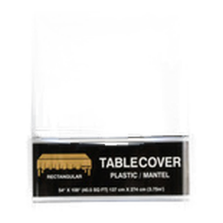 Plastic Table Cover Rectangular Gold 54X108 In