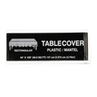 Plastic Table Cover Rectangular Silver 54X108 In