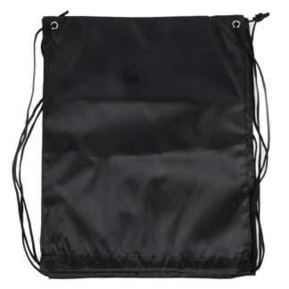 Drawstring Backpack Solid Black