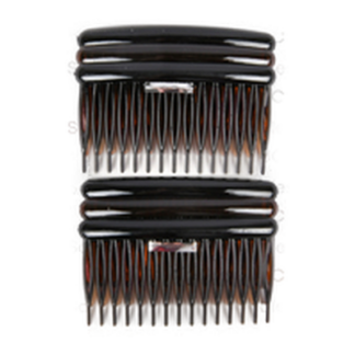 French Hair Side Combs Black 6 Pc