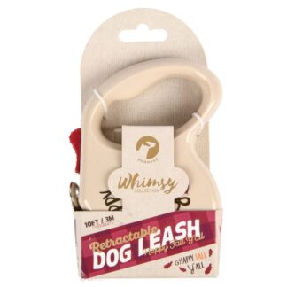 Whimsy Retractable Dog Leash Happy Fall 10 Ft