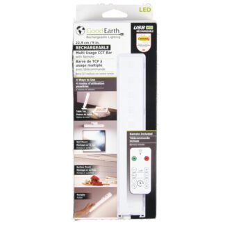 Good Earth Recharge Light Bar W/Remote 9 In