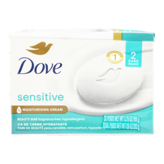 Dove Beauty Bar Soap Sensitive 3.75 Oz 2 Pk