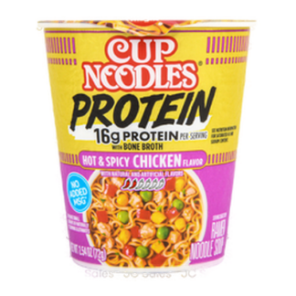 Cup Noodles Protein Hot&Spicy Chicken Flav 2.54 Oz
