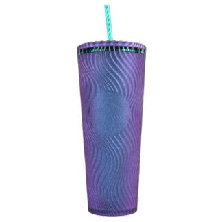 Starbucks Venti Tumbler Black Marbled 24 Oz