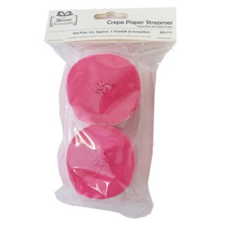 Streamers Hot Pink 1.7" X 82Ft 2 Ct