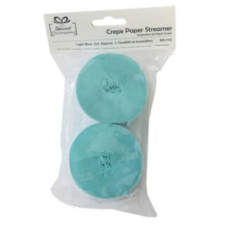 Streamers Light Blue 1.7" X 82Ft 2 Ct