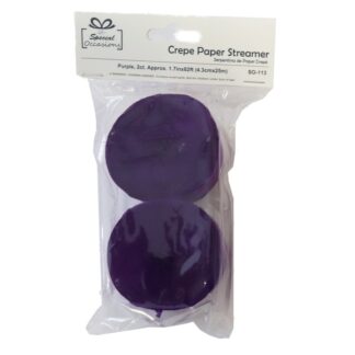 Streamers Purple 1.7" X 82Ft 2 Ct