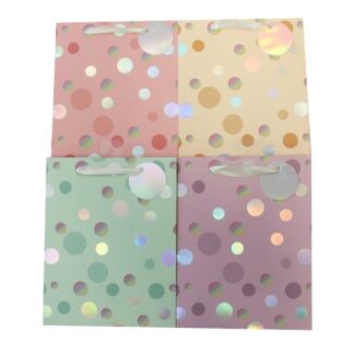 Gift Bag All Occasion Foil Accent Pastel Colors Med