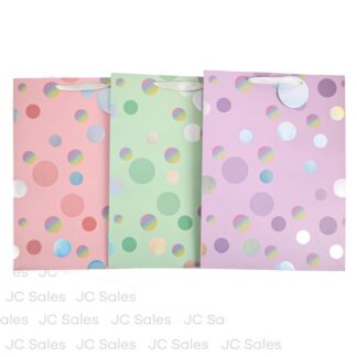 Gift Bag All Occasion Foil Accent Pastel Colors Xlg