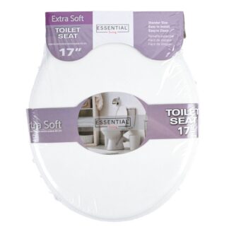 Pvc Soft Toilet Seat White 17 In