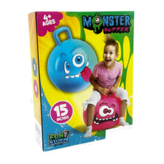 Hopper Ball Asst Monster Print 15 In