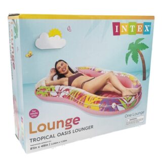 Hs Intex Tropical Oasis Lounge Raft 81 X 48 In