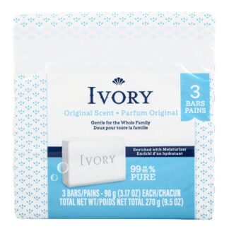 Ivory Bar Soap Original Scent 3 Ct X 3.17 Oz