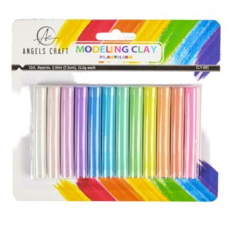 Molding Clay Asst Pastel Colors 12 Ct