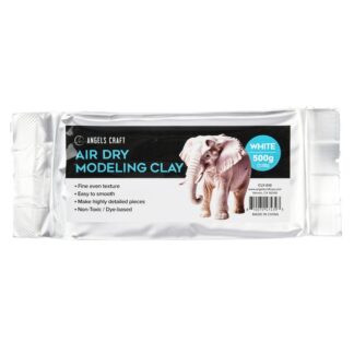 Air Dry Modeling Clay White 500 Gr
