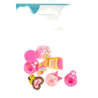 Flat Back Trinkets Treats & Pastries 6 Ct