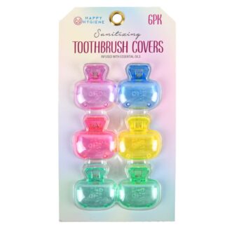 Sterilizing Toothbrush Covers Asst Colors 6 Pk