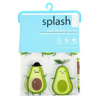 Shower Curtain Peva Avocado Dudes 70 X 72 In