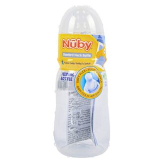 Nuby Baby Bottle Asst Solid Colors 4 Oz