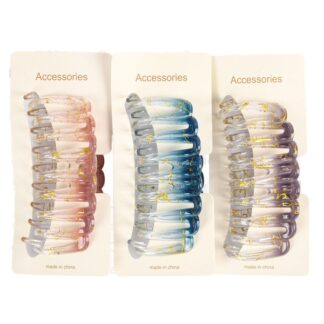 Hair Jaw Clip Transparent Asst Colors Large